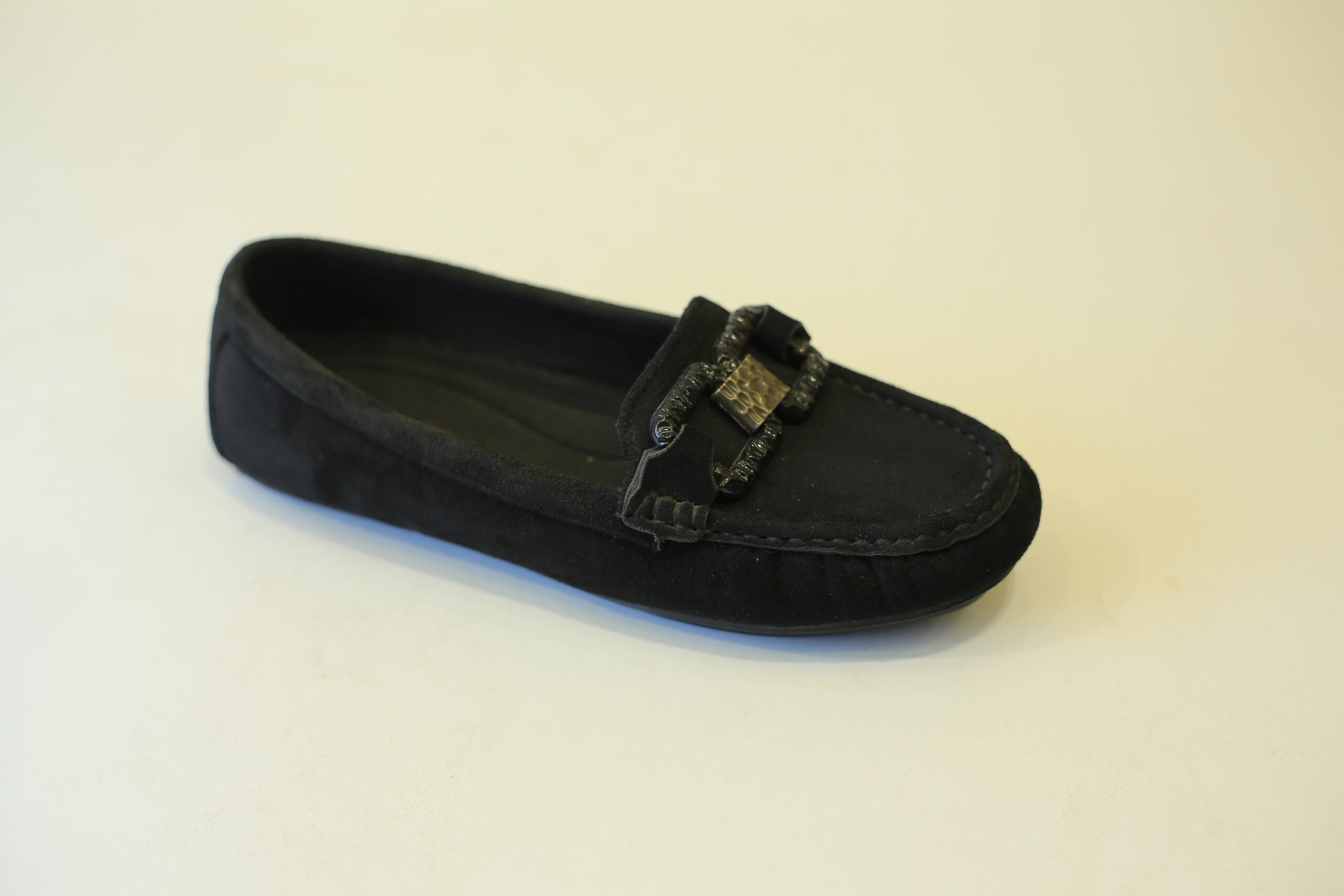 Suede Buckle Loafer