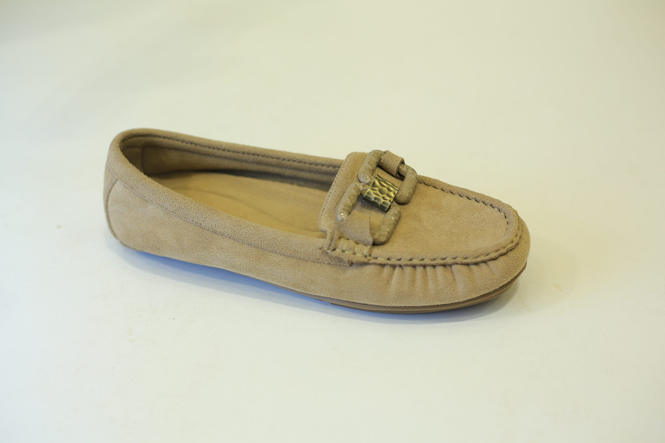Suede Buckle Loafer