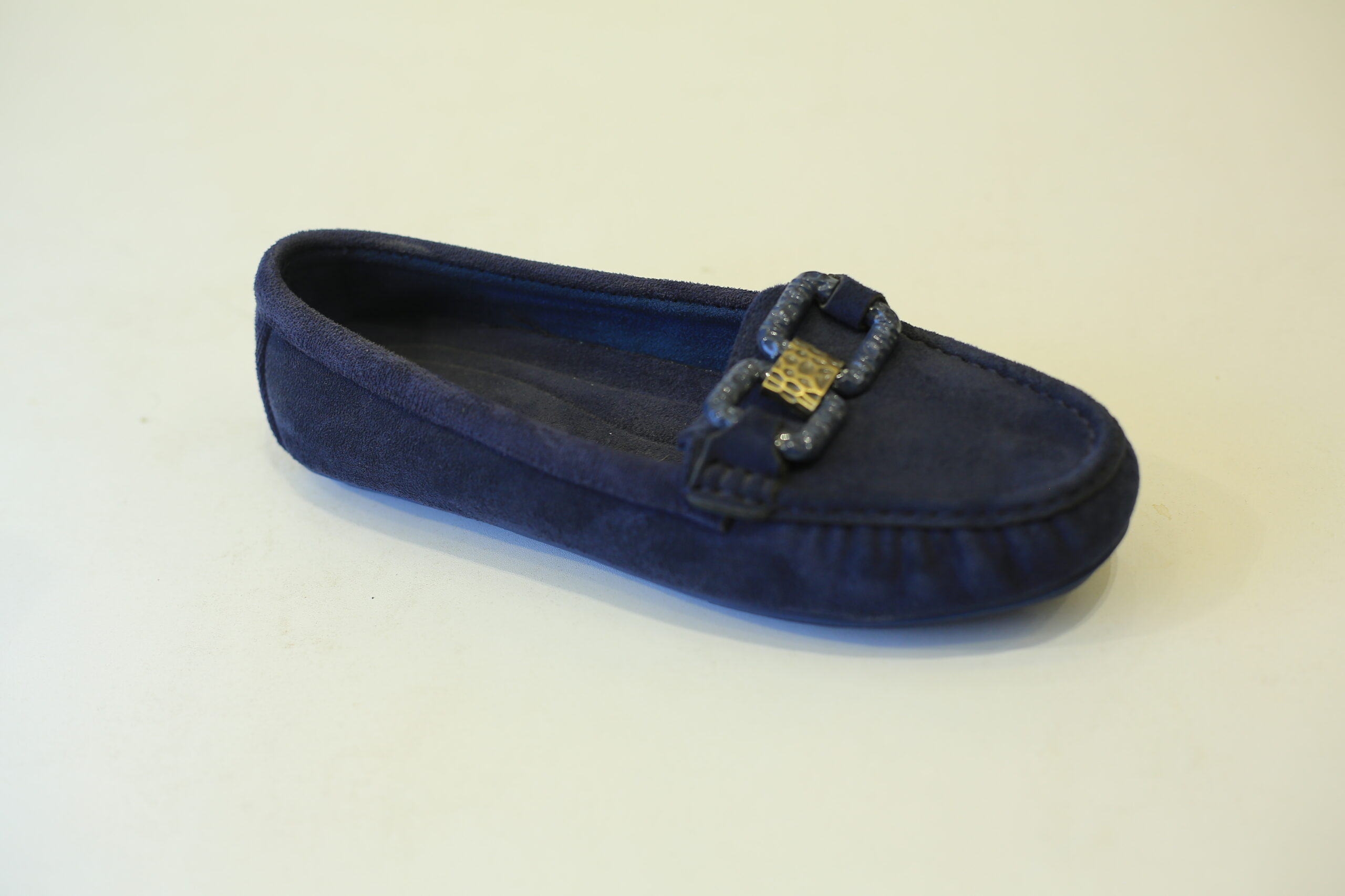 Suede Buckle Loafer