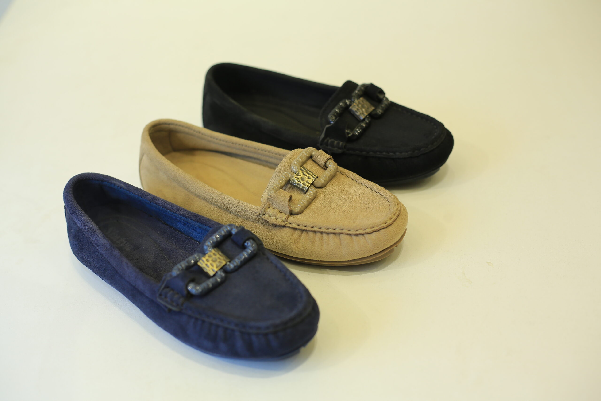 Suede Buckle Loafer
