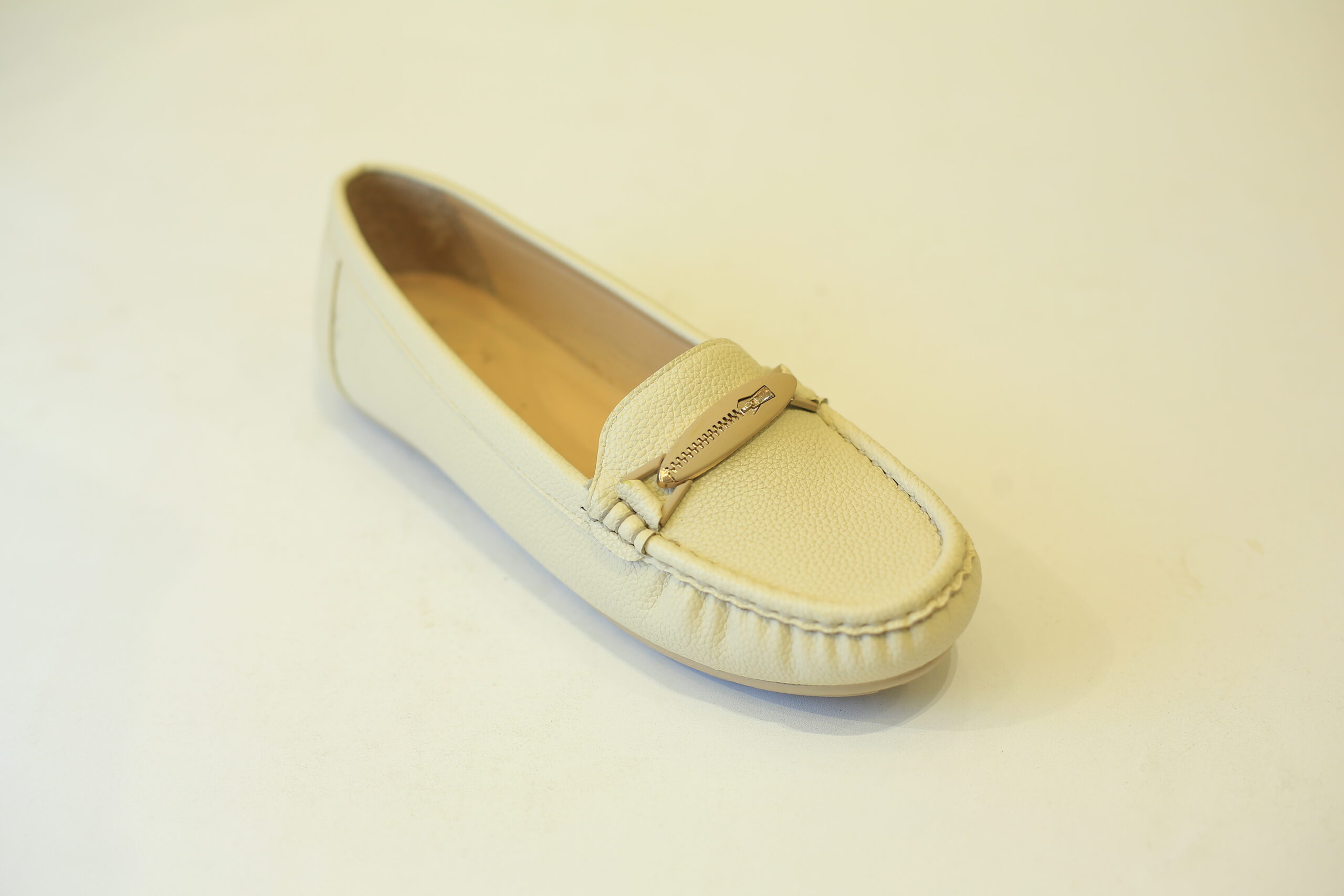 Metal Accent Flat Loafer