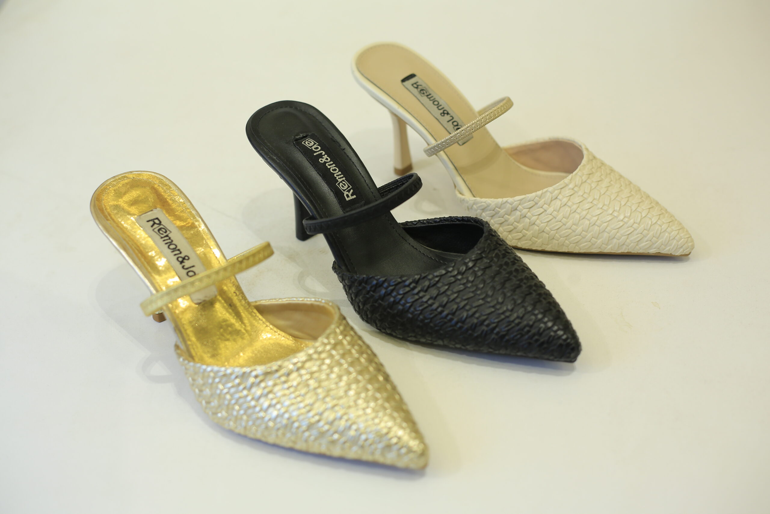 Women’s Stiletto Mule with Front Strap